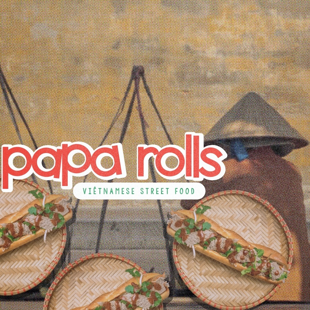 papa rolls takeaway branding