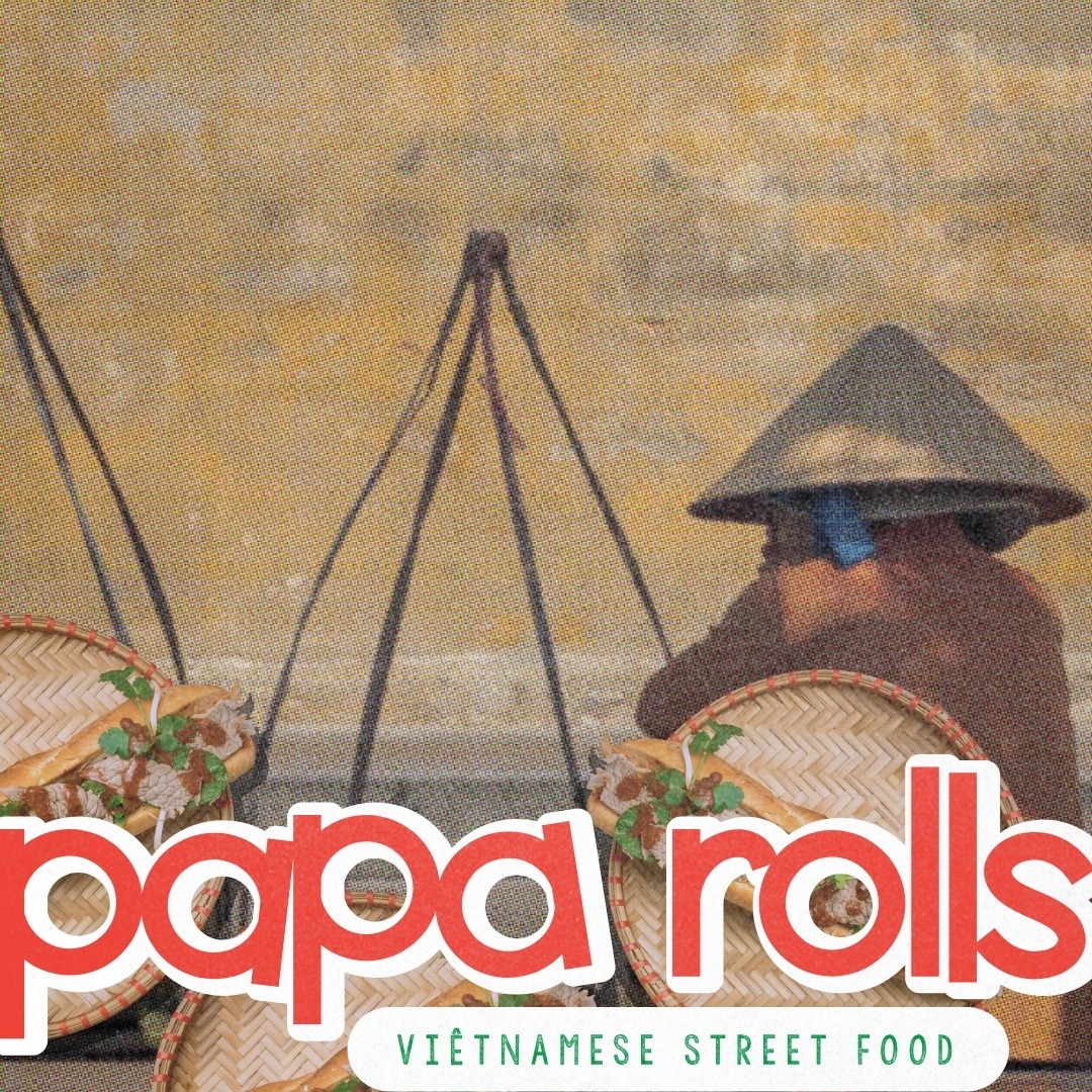 papa rolls takeaway branding