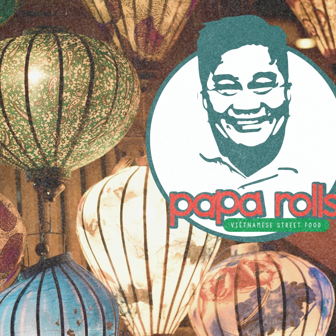 papa rolls takeaway branding